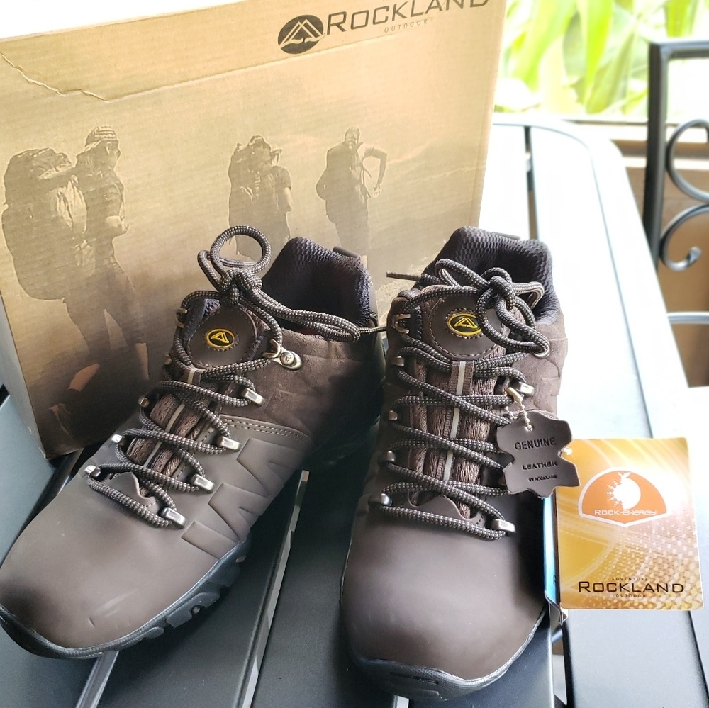 Rockland Leather Hiking  brown Shoes